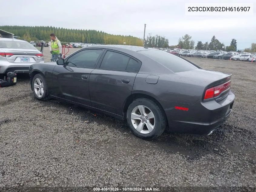 2013 Dodge Charger Se VIN: 2C3CDXBG2DH616907 Lot: 40613026