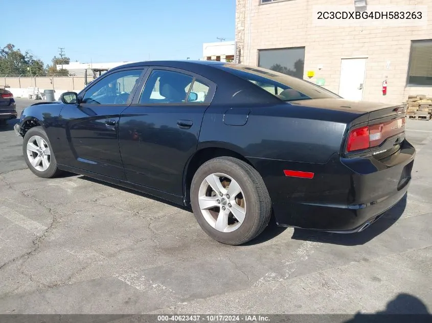 2013 Dodge Charger Se VIN: 2C3CDXBG4DH583263 Lot: 40623437