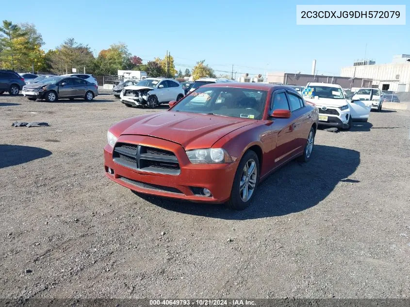 2013 Dodge Charger Sxt VIN: 2C3CDXJG9DH572079 Lot: 40649793