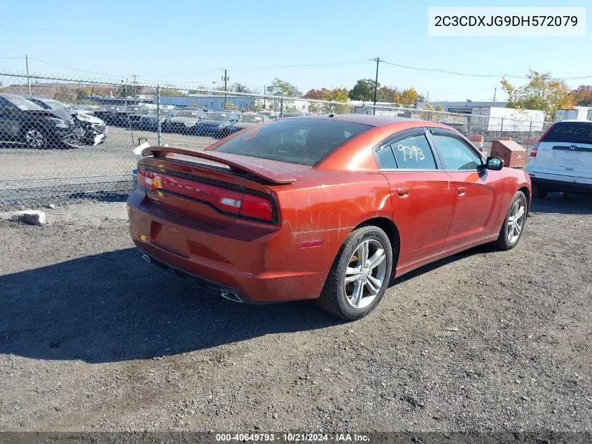 2013 Dodge Charger Sxt VIN: 2C3CDXJG9DH572079 Lot: 40649793