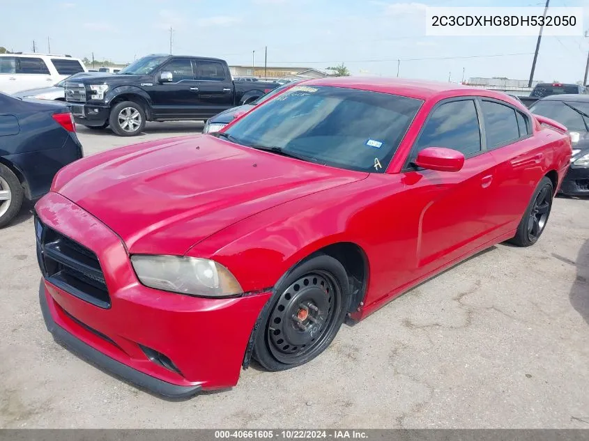 2013 Dodge Charger Sxt VIN: 2C3CDXHG8DH532050 Lot: 40661605