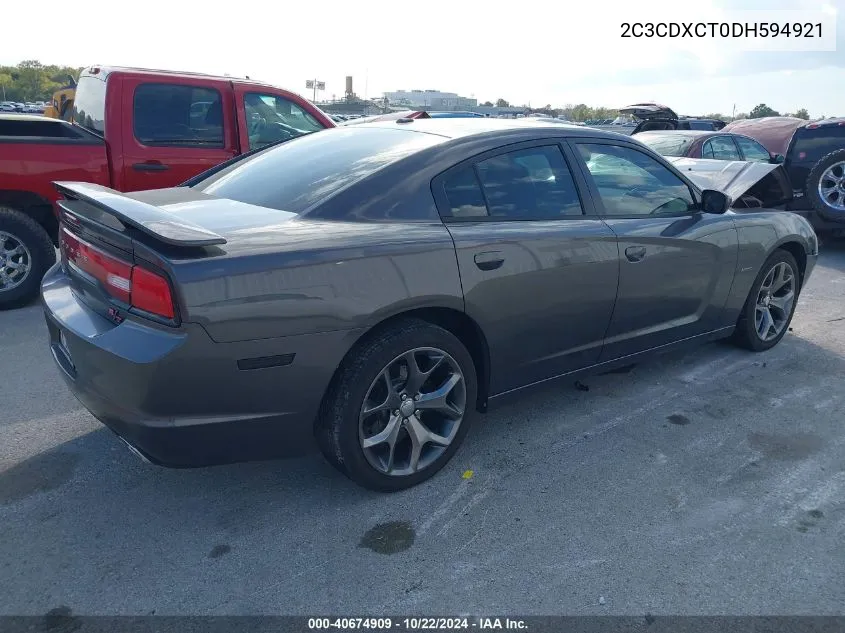 2013 Dodge Charger Road/Track VIN: 2C3CDXCT0DH594921 Lot: 40674909