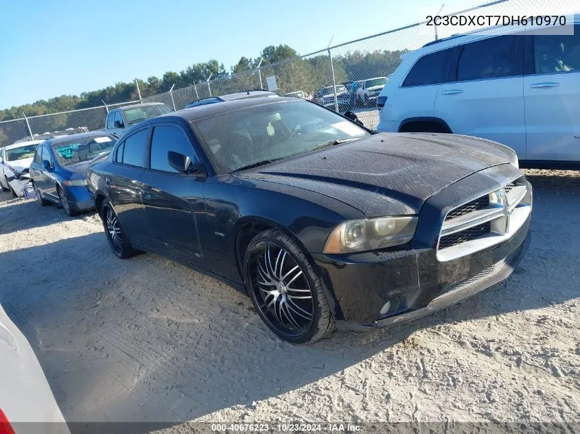 2013 Dodge Charger R/T Plus VIN: 2C3CDXCT7DH610970 Lot: 40676223