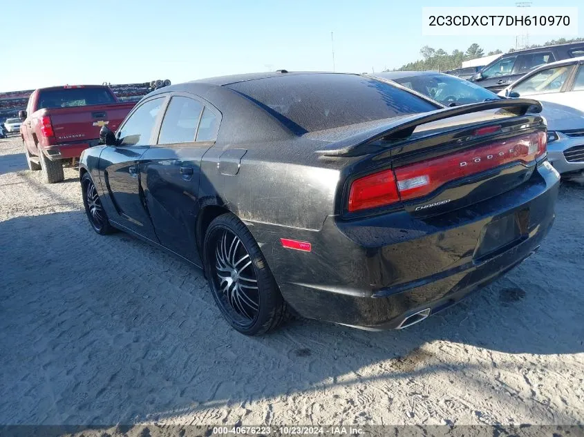 2013 Dodge Charger R/T Plus VIN: 2C3CDXCT7DH610970 Lot: 40676223