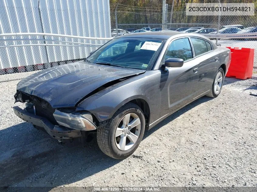 2013 Dodge Charger Se VIN: 2C3CDXBG1DH594821 Lot: 40678295