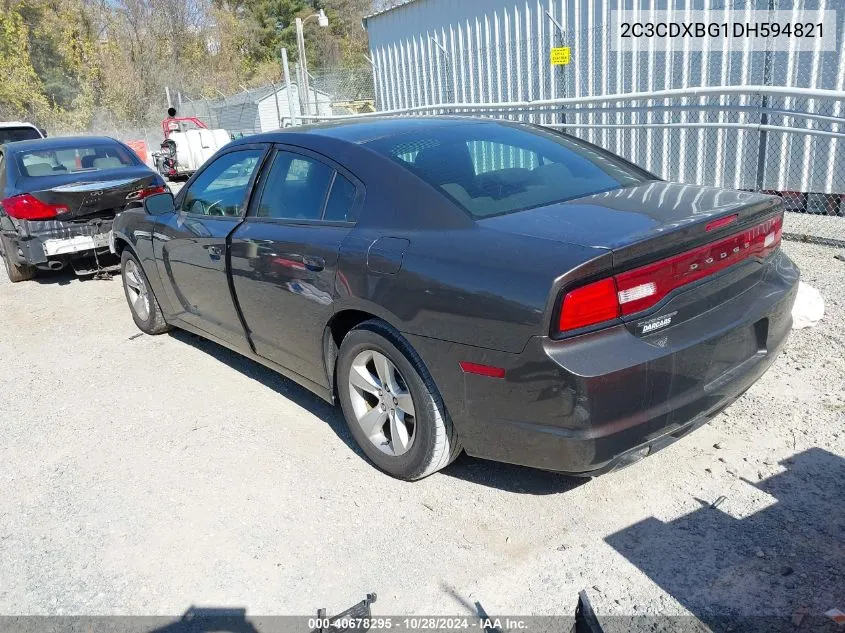 2013 Dodge Charger Se VIN: 2C3CDXBG1DH594821 Lot: 40678295