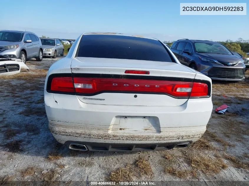 2013 Dodge Charger Police VIN: 2C3CDXAG9DH592283 Lot: 40686632