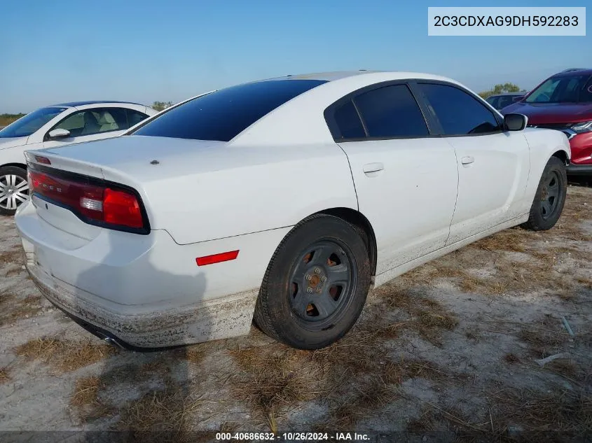 2013 Dodge Charger Police VIN: 2C3CDXAG9DH592283 Lot: 40686632