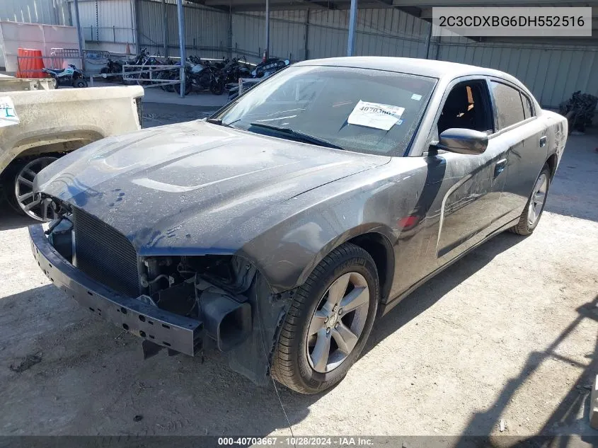 2013 Dodge Charger Se VIN: 2C3CDXBG6DH552516 Lot: 40703667