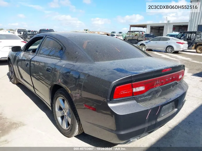 2013 Dodge Charger Se VIN: 2C3CDXBG6DH552516 Lot: 40703667