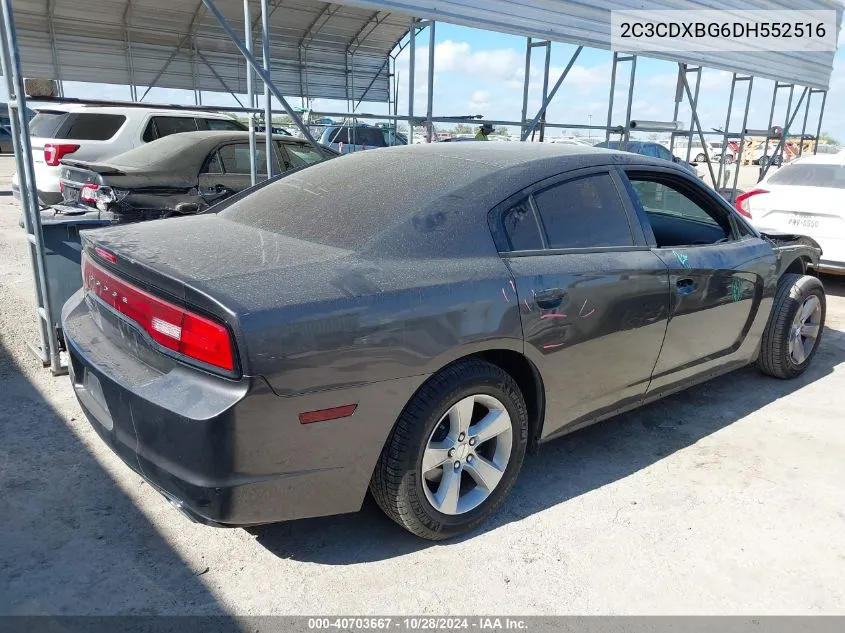 2013 Dodge Charger Se VIN: 2C3CDXBG6DH552516 Lot: 40703667