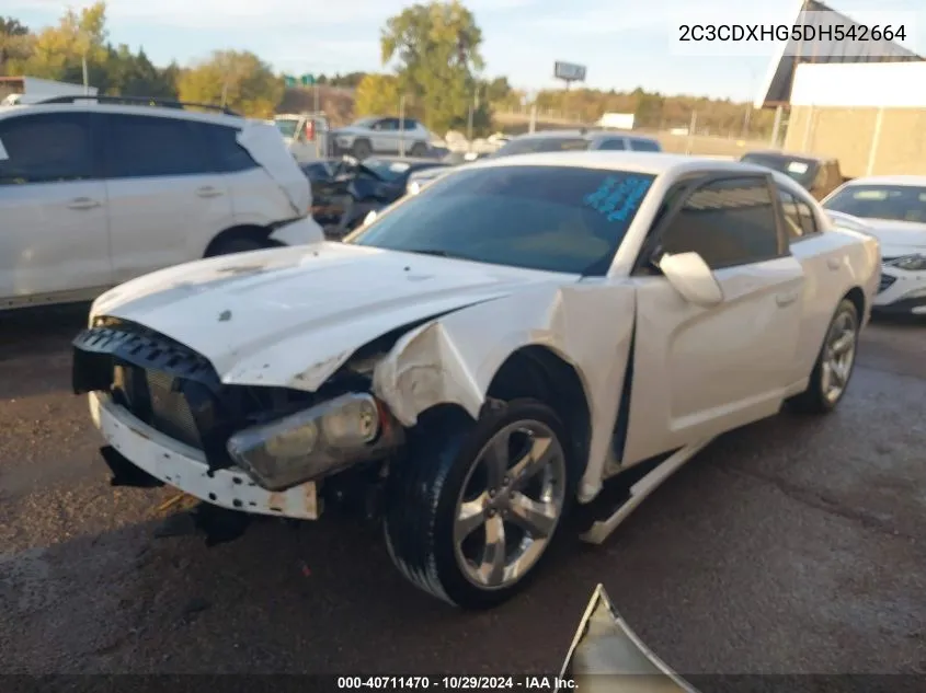 2013 Dodge Charger Sxt Plus VIN: 2C3CDXHG5DH542664 Lot: 40711470