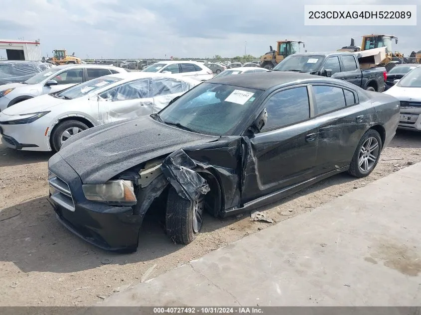 2013 Dodge Charger Police VIN: 2C3CDXAG4DH522089 Lot: 40727492