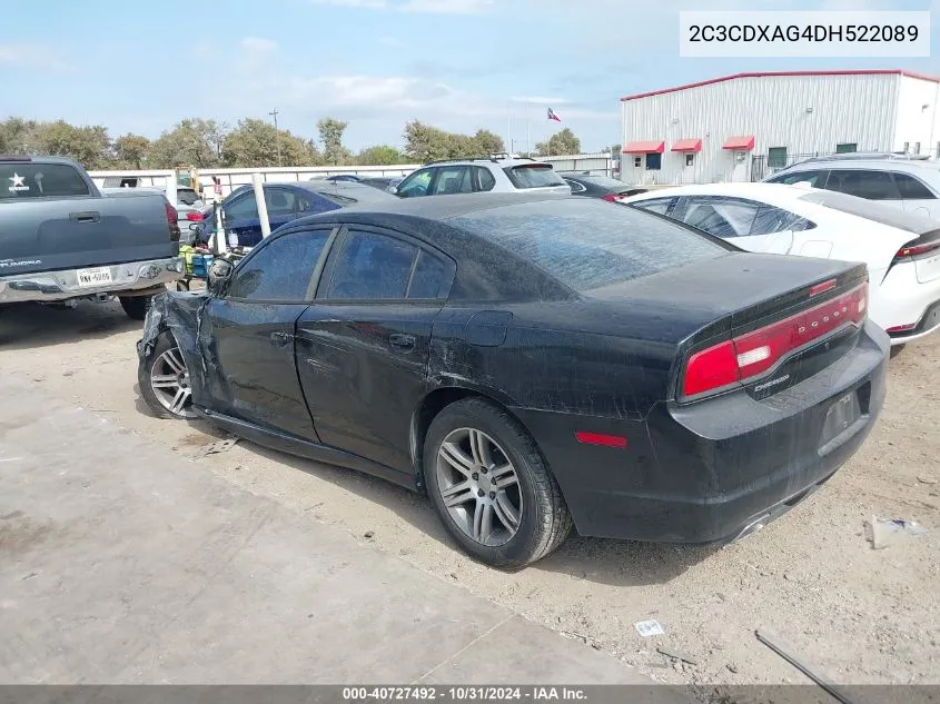 2013 Dodge Charger Police VIN: 2C3CDXAG4DH522089 Lot: 40727492