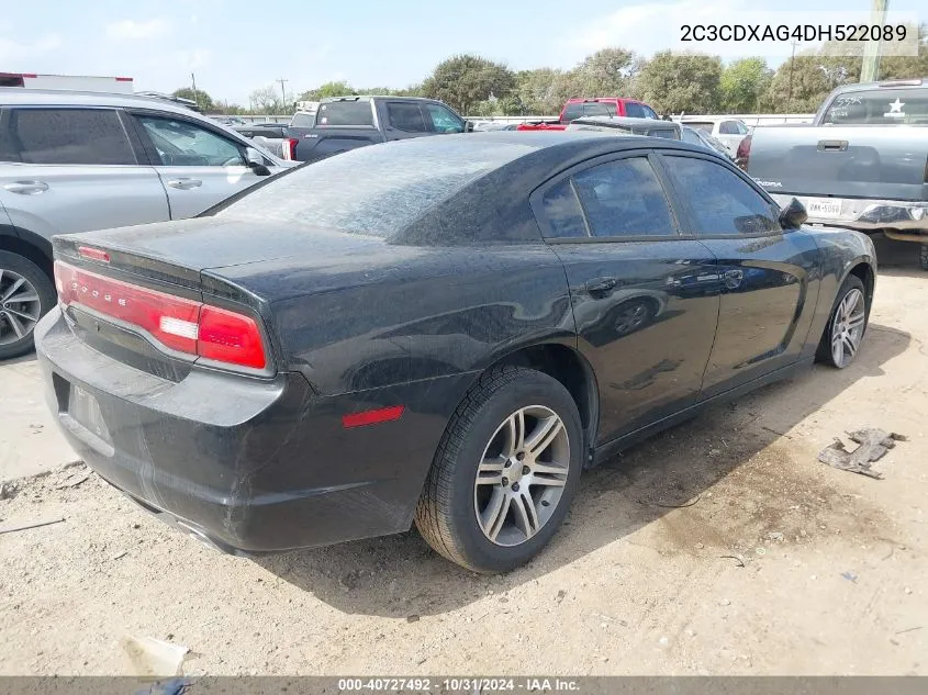 2013 Dodge Charger Police VIN: 2C3CDXAG4DH522089 Lot: 40727492