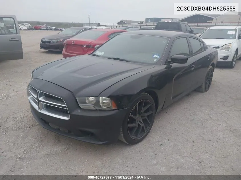 2013 Dodge Charger Se VIN: 2C3CDXBG4DH625558 Lot: 40727677