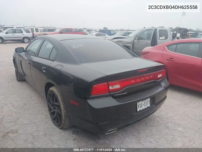 2013 Dodge Charger Se VIN: 2C3CDXBG4DH625558 Lot: 40727677