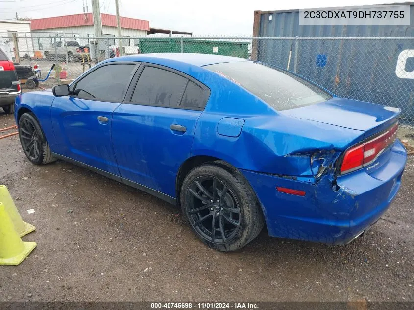 2013 Dodge Charger Police VIN: 2C3CDXAT9DH737755 Lot: 40745698