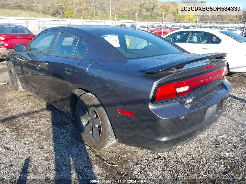 2013 Dodge Charger Se VIN: 2C3CDXBG5DH584339 Lot: 40746577