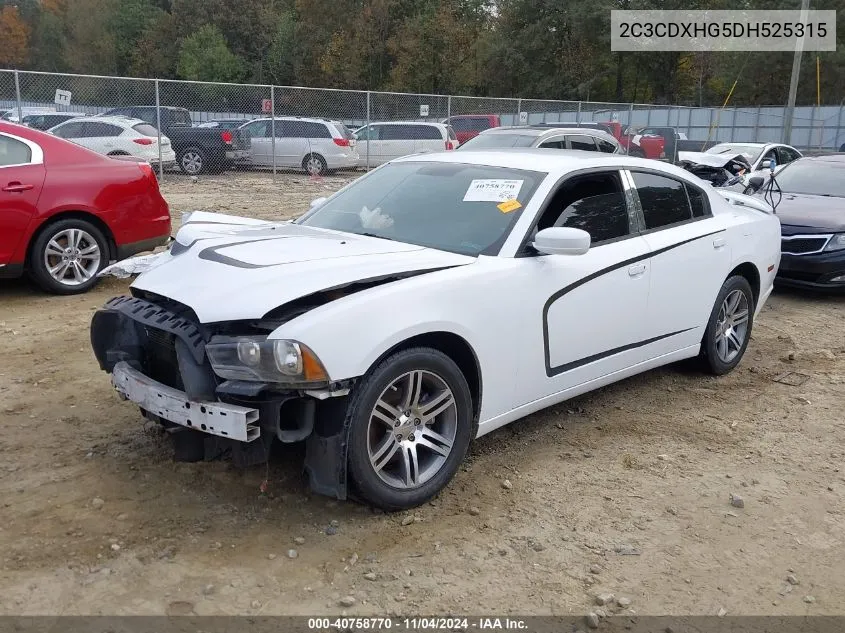 2013 Dodge Charger Sxt VIN: 2C3CDXHG5DH525315 Lot: 40758770