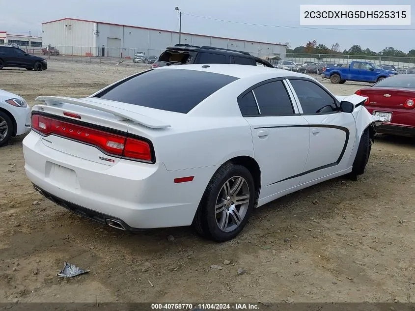 2013 Dodge Charger Sxt VIN: 2C3CDXHG5DH525315 Lot: 40758770