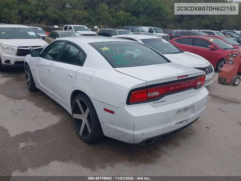 2013 Dodge Charger Se VIN: 2C3CDXBG7DH622153 Lot: 40759942