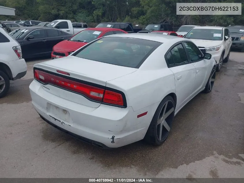 2013 Dodge Charger Se VIN: 2C3CDXBG7DH622153 Lot: 40759942