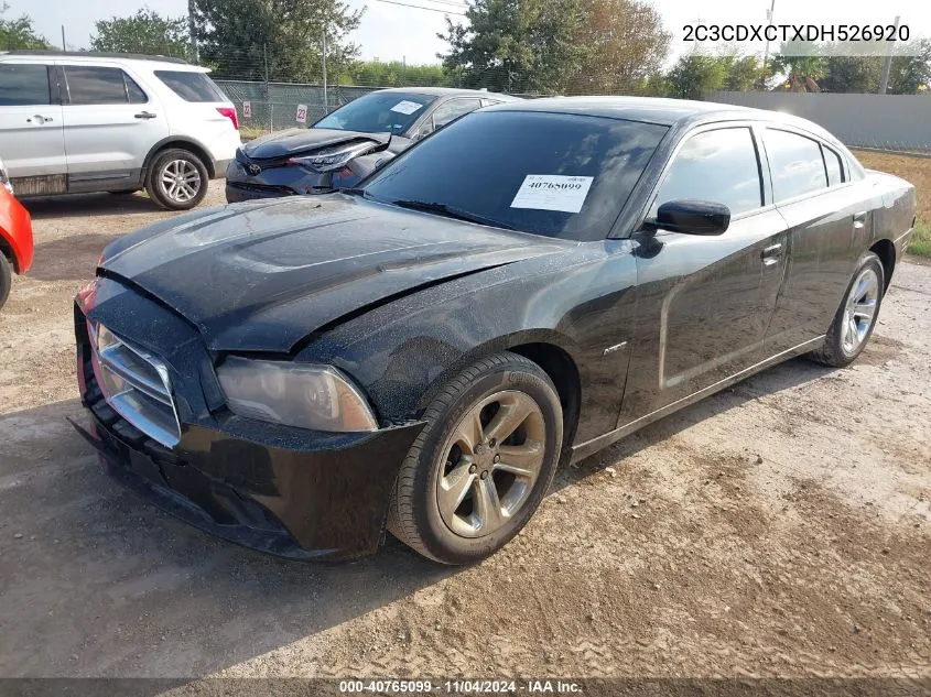 2013 Dodge Charger R/T Plus VIN: 2C3CDXCTXDH526920 Lot: 40765099