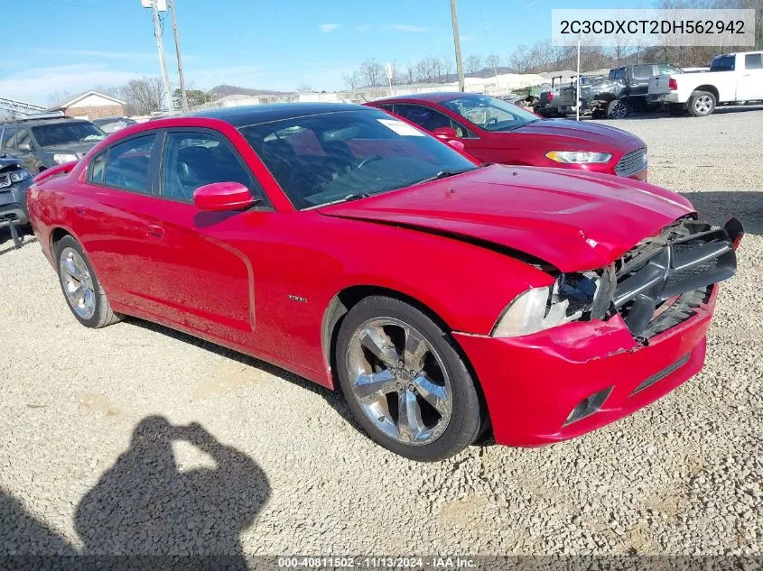 2013 Dodge Charger Road/Track VIN: 2C3CDXCT2DH562942 Lot: 40811502