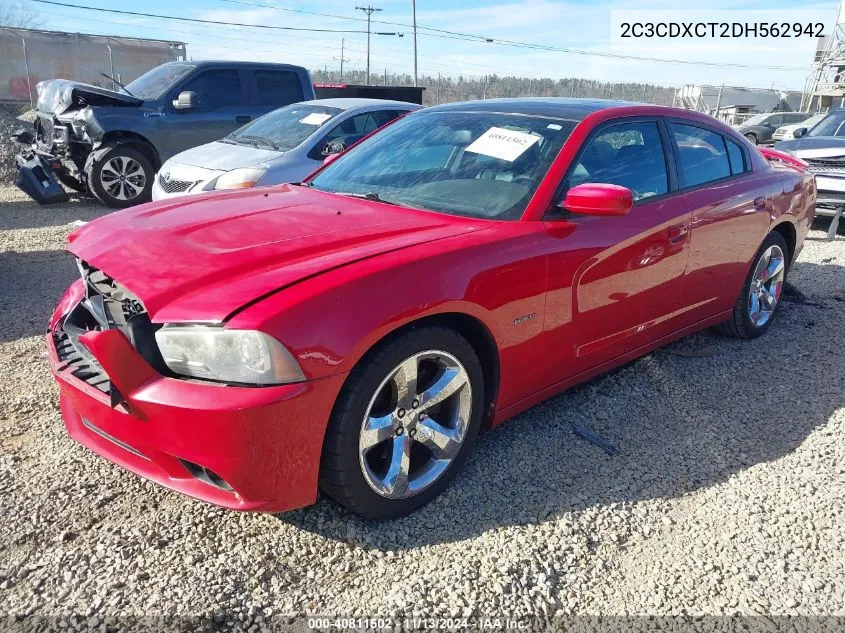 2013 Dodge Charger Road/Track VIN: 2C3CDXCT2DH562942 Lot: 40811502