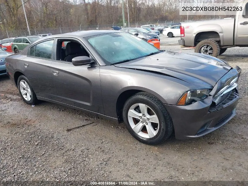 2013 Dodge Charger Se VIN: 2C3CDXBG8DH542263 Lot: 40816564