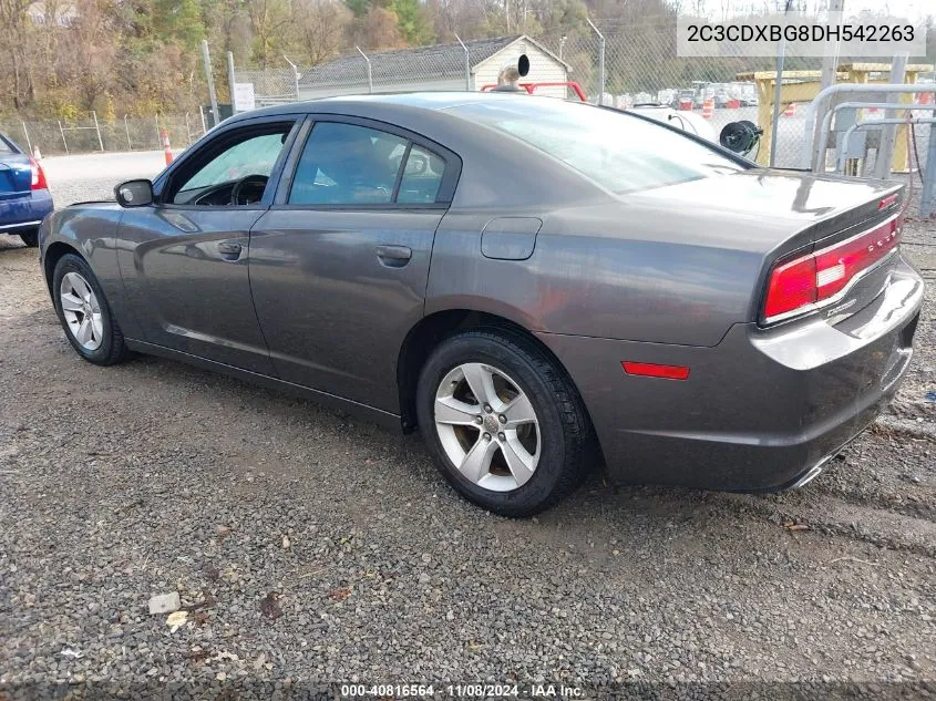 2013 Dodge Charger Se VIN: 2C3CDXBG8DH542263 Lot: 40816564