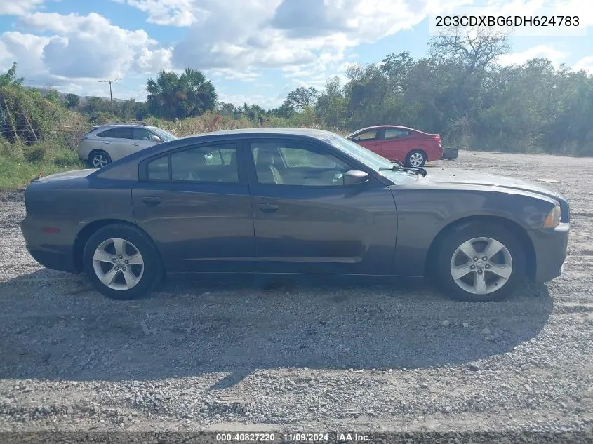 2013 Dodge Charger Se VIN: 2C3CDXBG6DH624783 Lot: 40827220