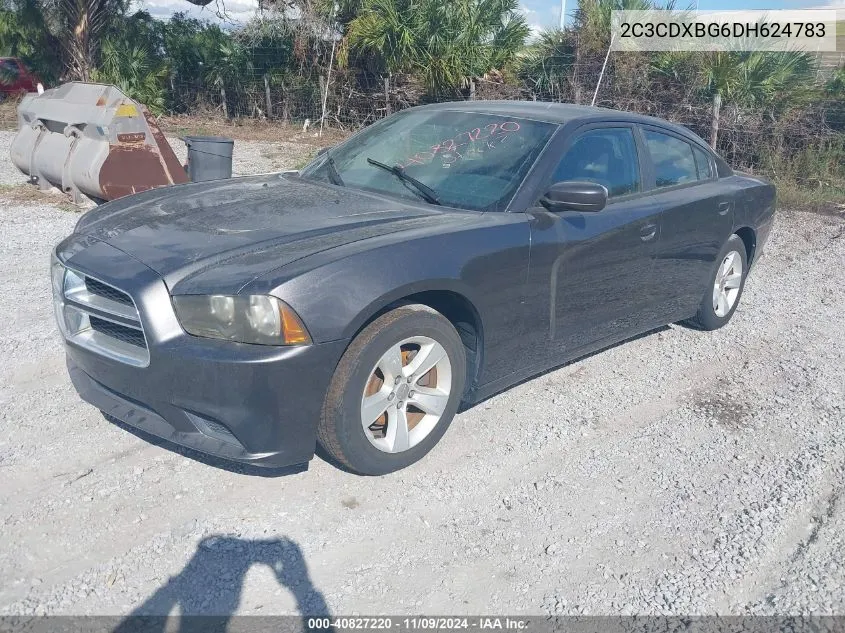 2013 Dodge Charger Se VIN: 2C3CDXBG6DH624783 Lot: 40827220