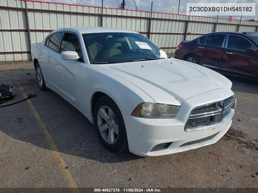 2013 Dodge Charger Se VIN: 2C3CDXBG1DH545182 Lot: 40827276