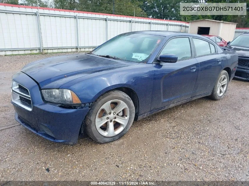 2013 Dodge Charger Se VIN: 2C3CDXBG7DH571401 Lot: 40842529