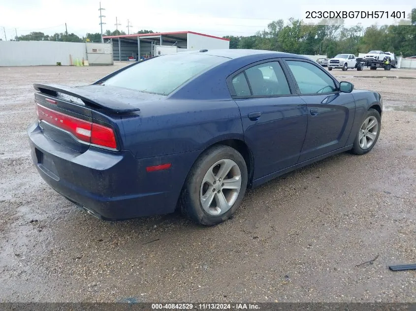 2013 Dodge Charger Se VIN: 2C3CDXBG7DH571401 Lot: 40842529