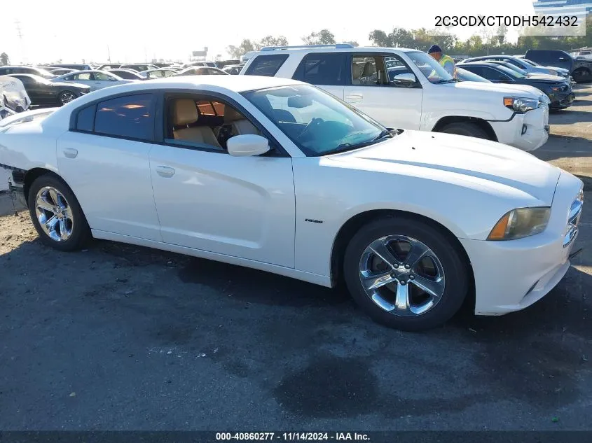 2013 Dodge Charger R/T Plus VIN: 2C3CDXCT0DH542432 Lot: 40860277