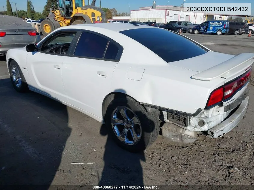 2013 Dodge Charger R/T Plus VIN: 2C3CDXCT0DH542432 Lot: 40860277