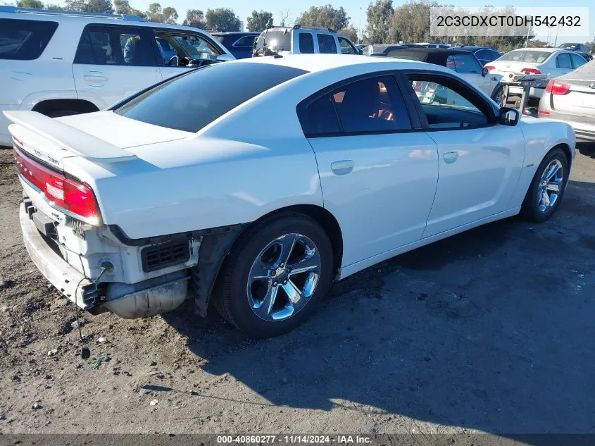 2013 Dodge Charger R/T Plus VIN: 2C3CDXCT0DH542432 Lot: 40860277