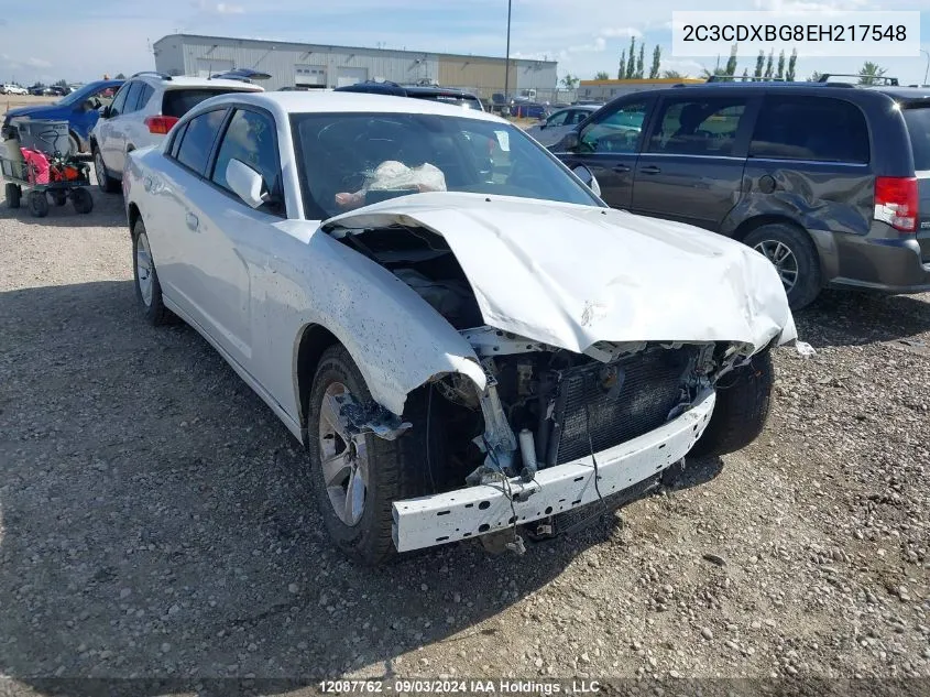 2C3CDXBG8EH217548 2014 Dodge Charger Se