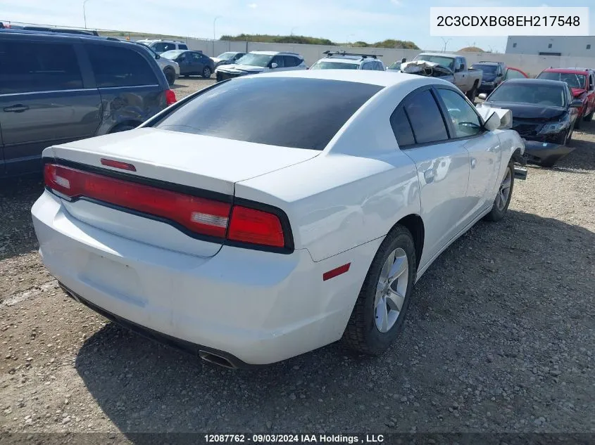 2C3CDXBG8EH217548 2014 Dodge Charger Se