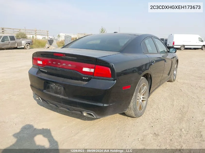 2C3CDXHGXEH173673 2014 Dodge Charger Sxt