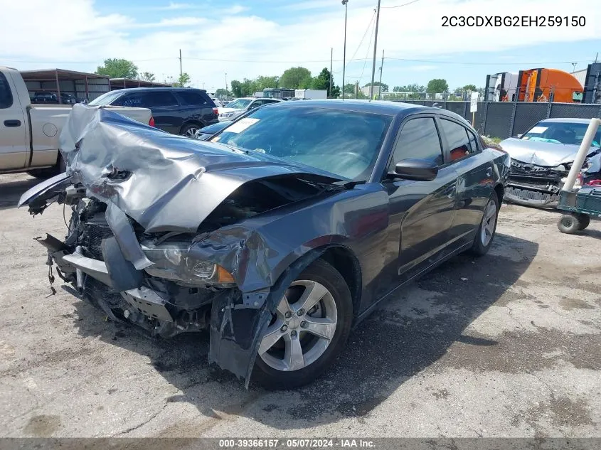 2014 Dodge Charger Se VIN: 2C3CDXBG2EH259150 Lot: 39366157