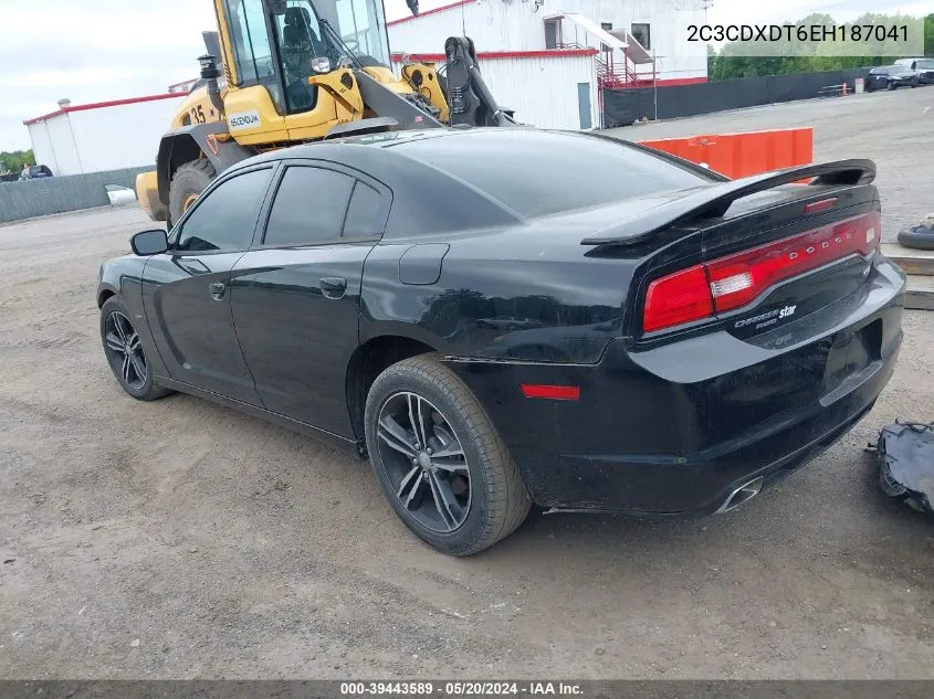 2014 Dodge Charger R/T Plus VIN: 2C3CDXDT6EH187041 Lot: 39443589