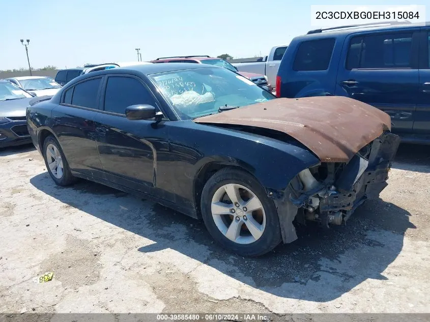 2014 Dodge Charger Se VIN: 2C3CDXBG0EH315084 Lot: 39585480