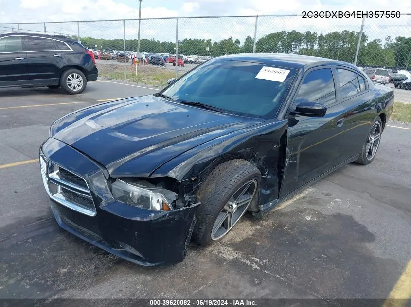 2014 Dodge Charger Se VIN: 2C3CDXBG4EH357550 Lot: 39620082