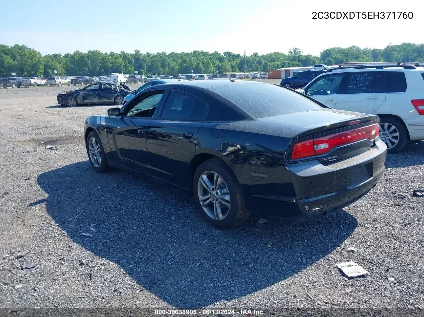 2014 Dodge Charger R/T VIN: 2C3CDXDT5EH371760 Lot: 39638905