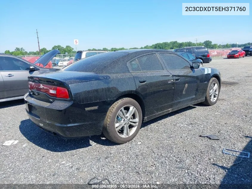 2014 Dodge Charger R/T VIN: 2C3CDXDT5EH371760 Lot: 39638905