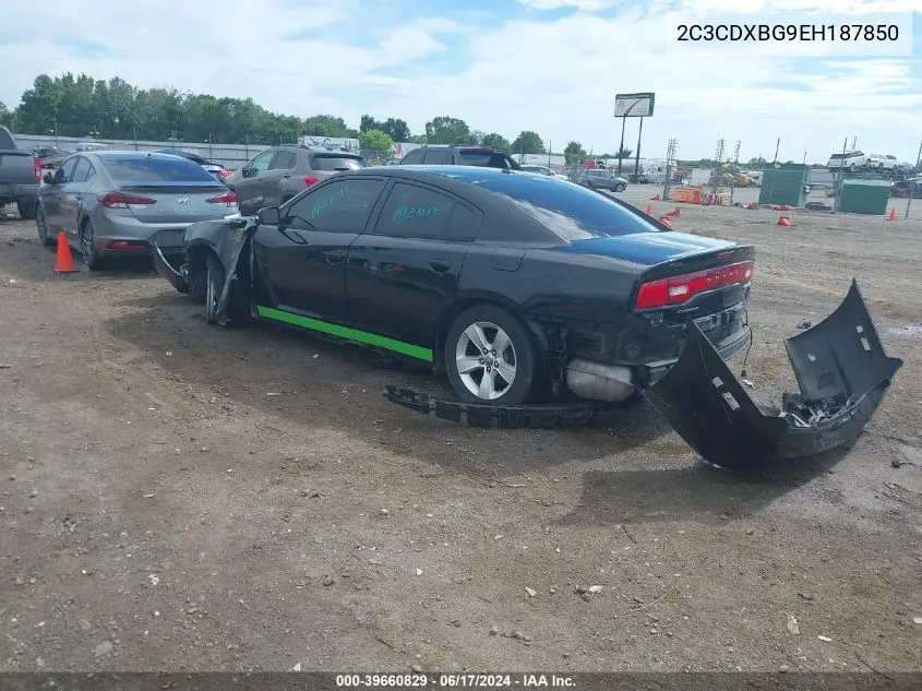 2014 Dodge Charger Se VIN: 2C3CDXBG9EH187850 Lot: 39660829